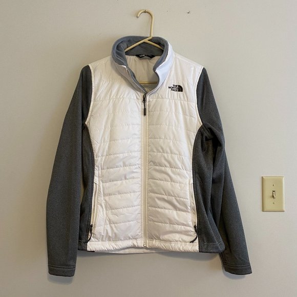The North Face Jackets & Blazers - The North Face White and Grey Jacket - EUC